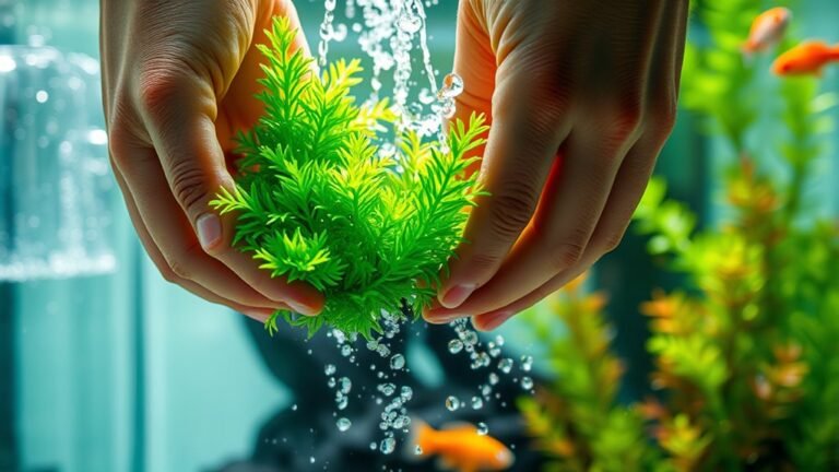 cleaning aquarium plastic plants