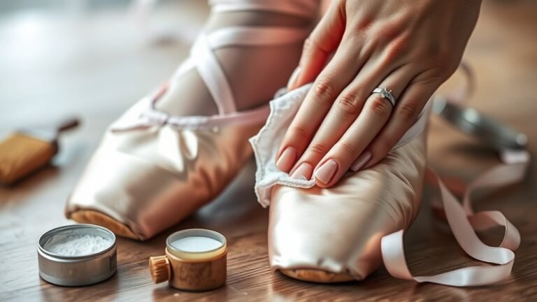 cleaning ballet shoes properly