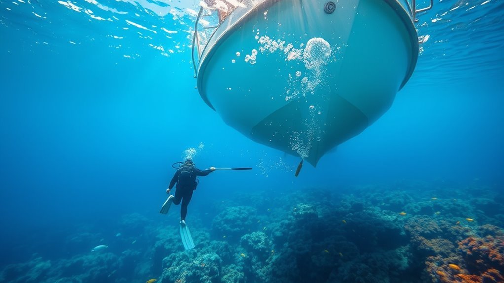 cleaning boat s hull effectively
