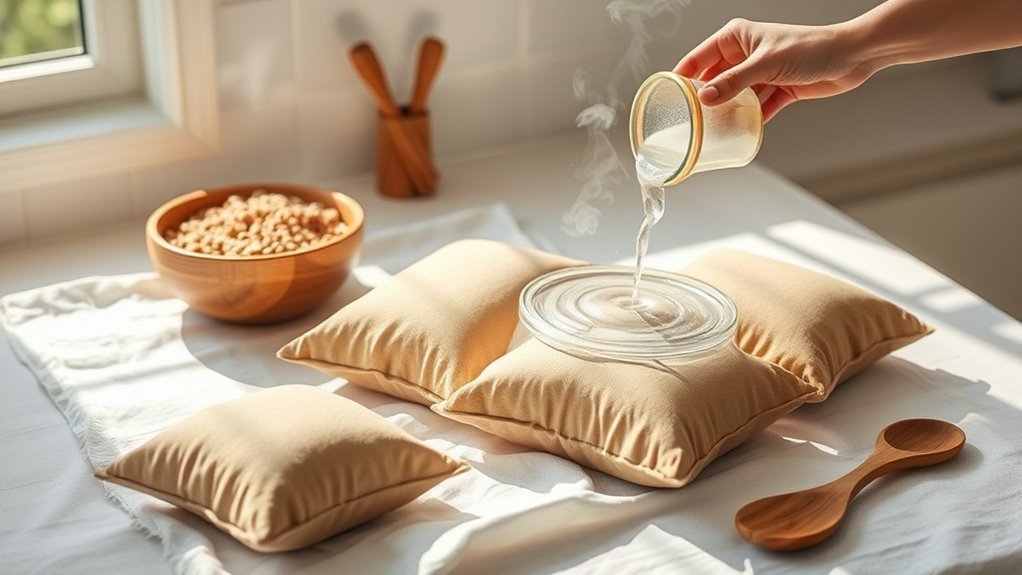 cleaning buckwheat pillows properly