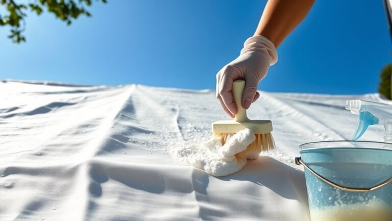 cleaning camper canvas effectively
