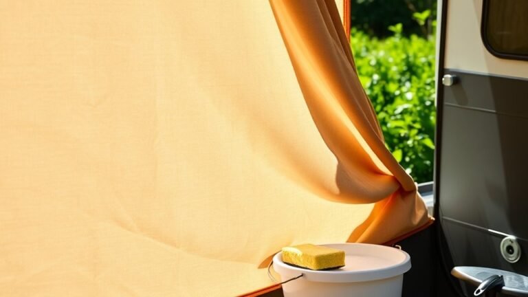 cleaning canvas pop up camper