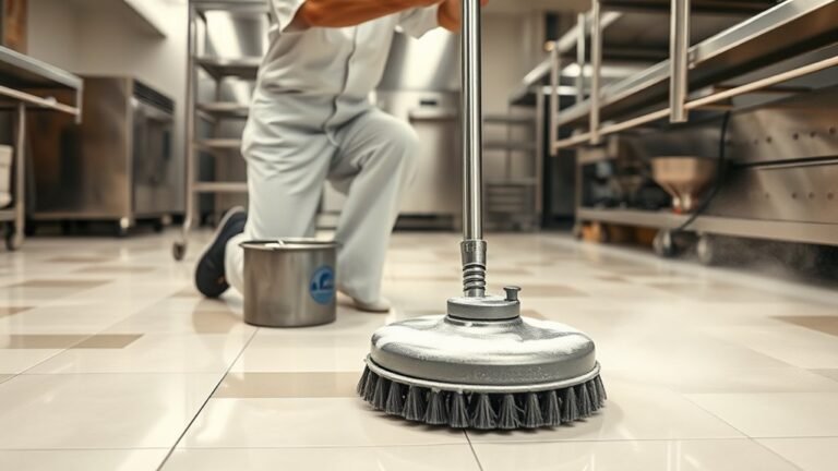 cleaning commercial kitchen floors