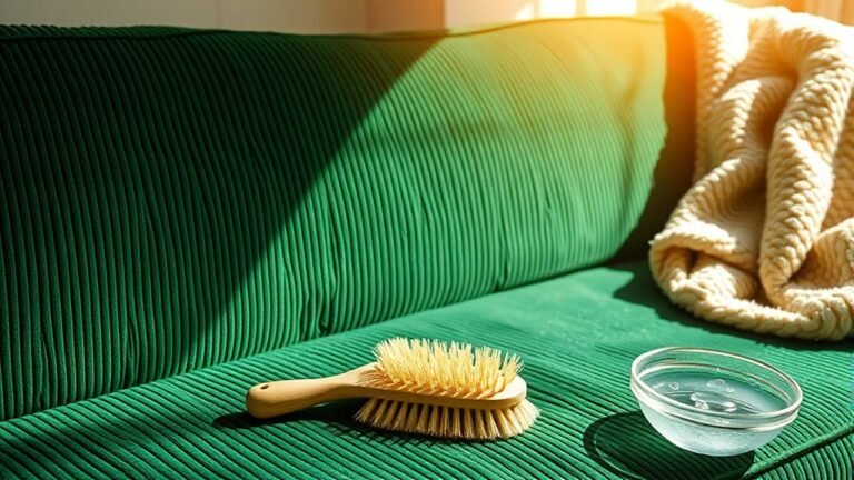 cleaning corduroy upholstery effectively