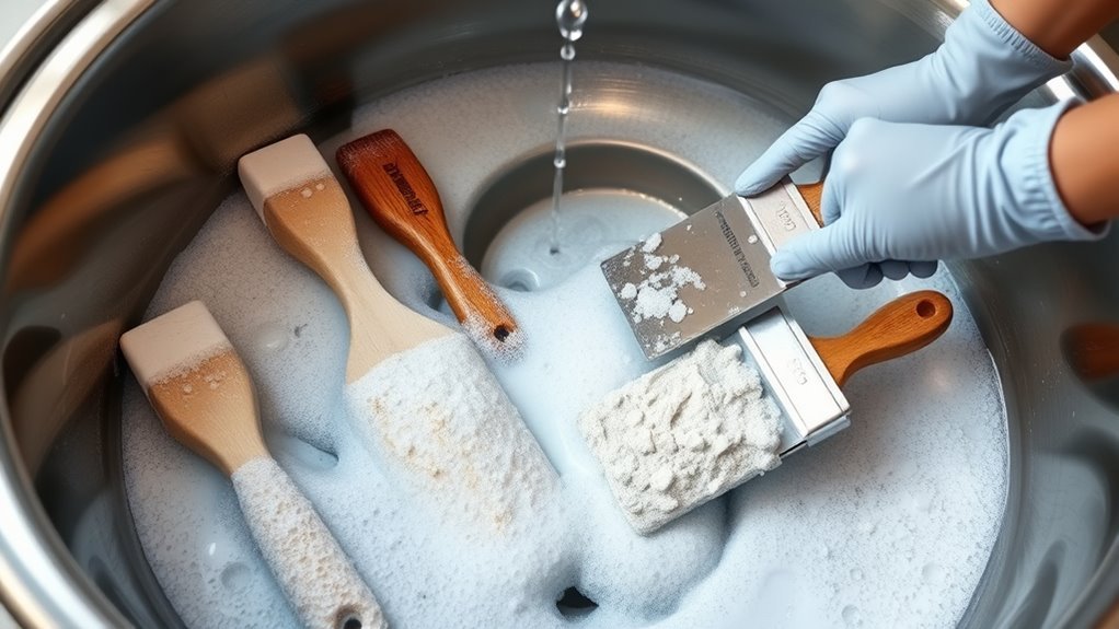 cleaning drywall tools effectively