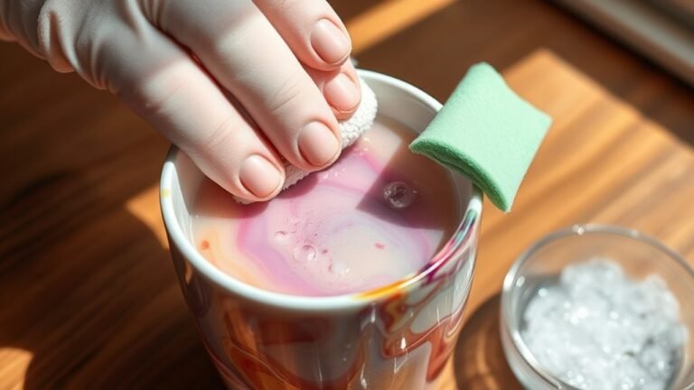 cleaning epoxy resin cups