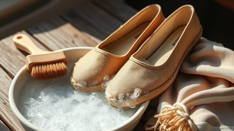 cleaning espadrilles effectively