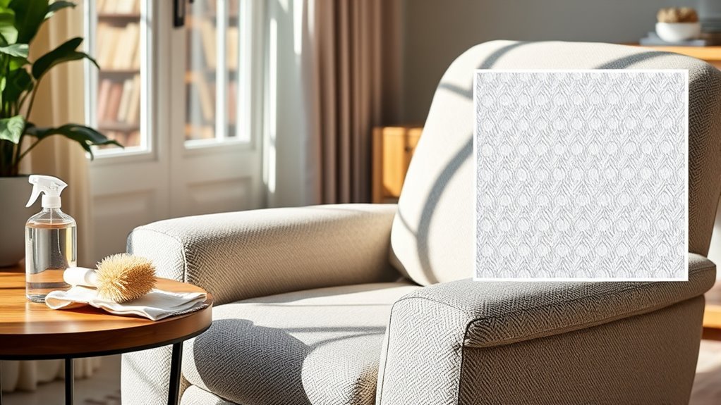 cleaning fabric recliner upholstery