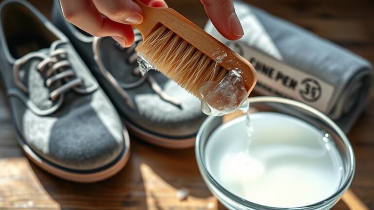 cleaning felt shoes effectively