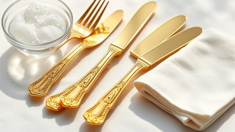 cleaning gold plated flatware