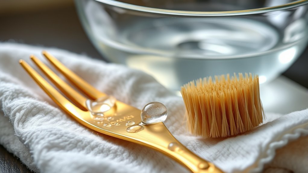 cleaning gold plated flatware