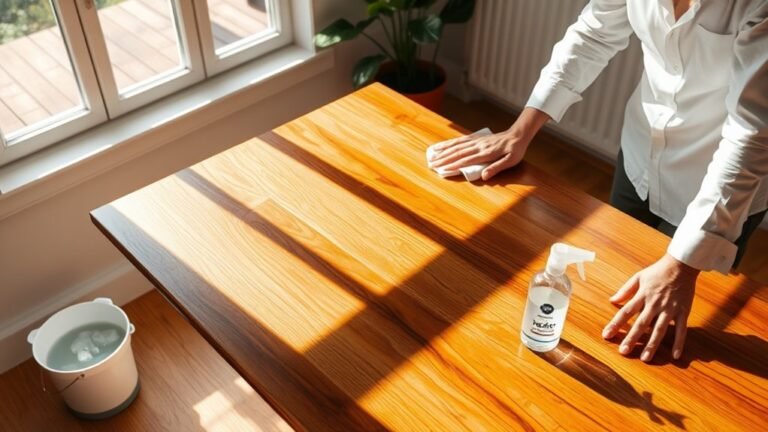 cleaning indoor teak furniture