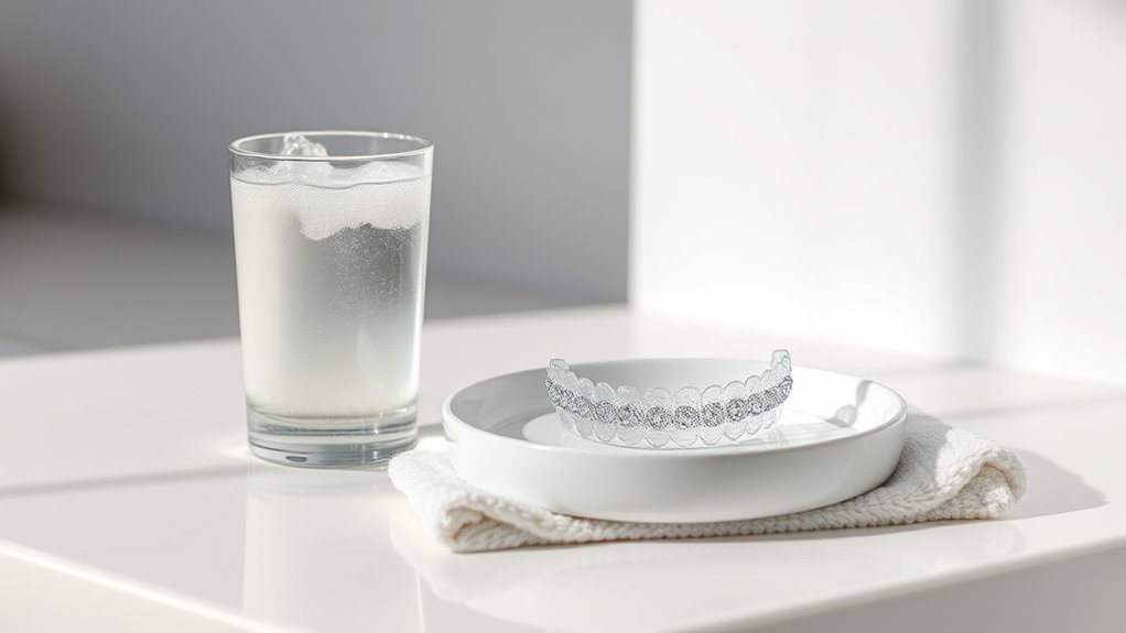 cleaning invisalign with hydrogen peroxide