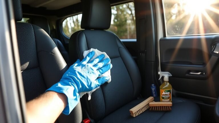 cleaning jeep seat upholstery