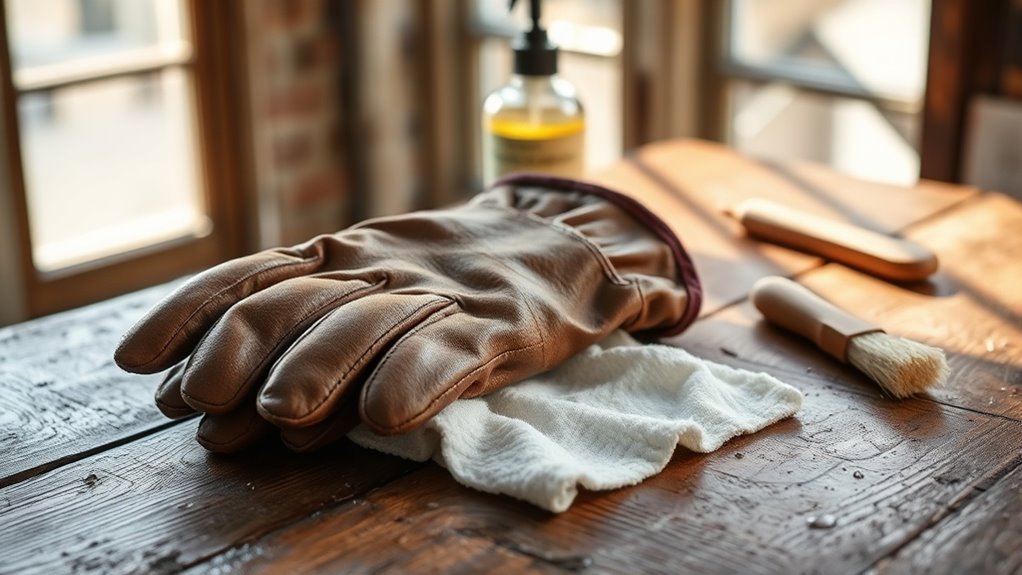 cleaning leather work gloves