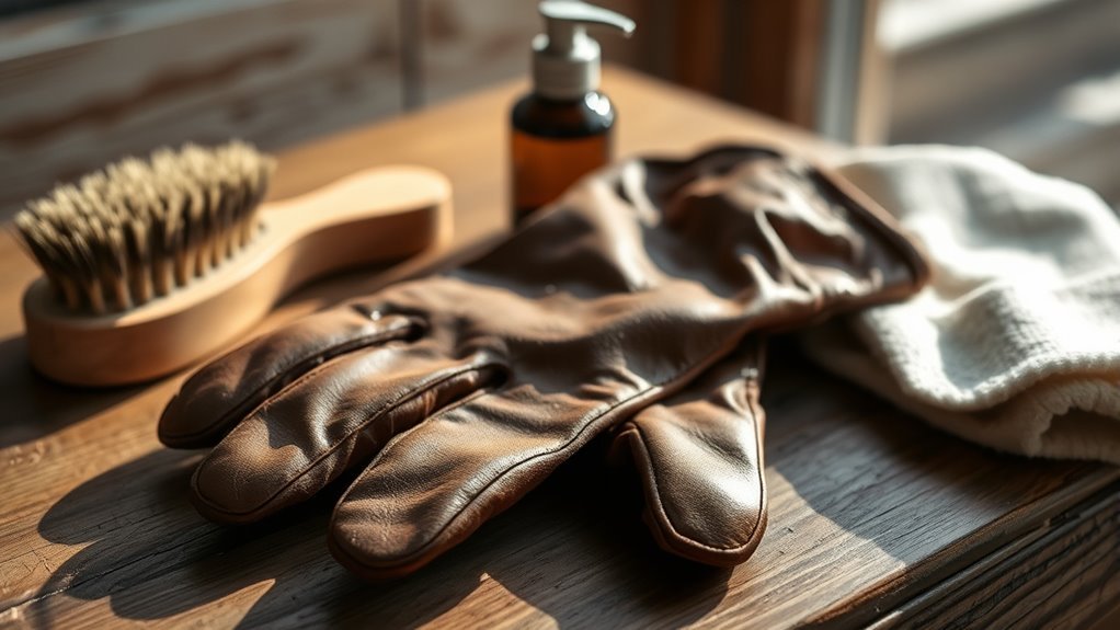 cleaning leather work gloves