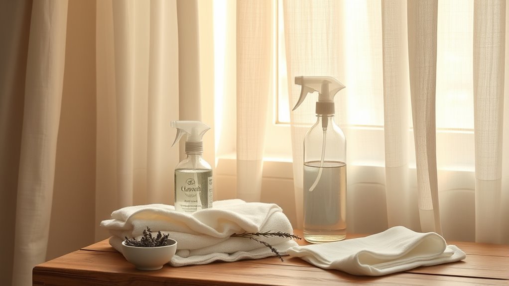 cleaning linen curtains effectively