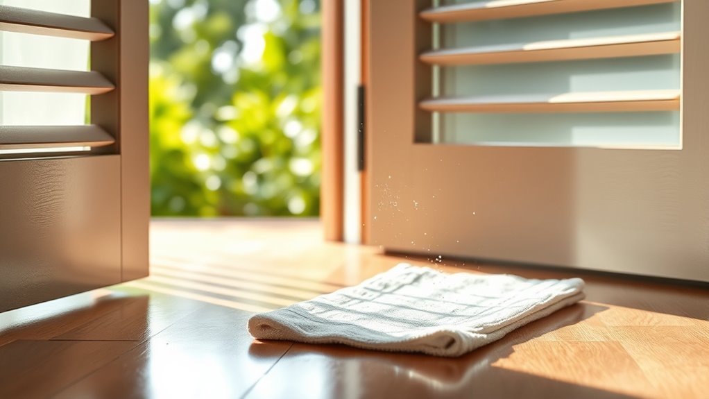 cleaning louvered doors effectively