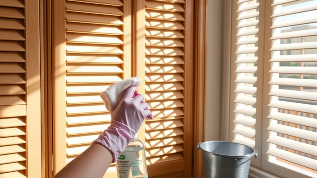 cleaning louvered doors efficiently