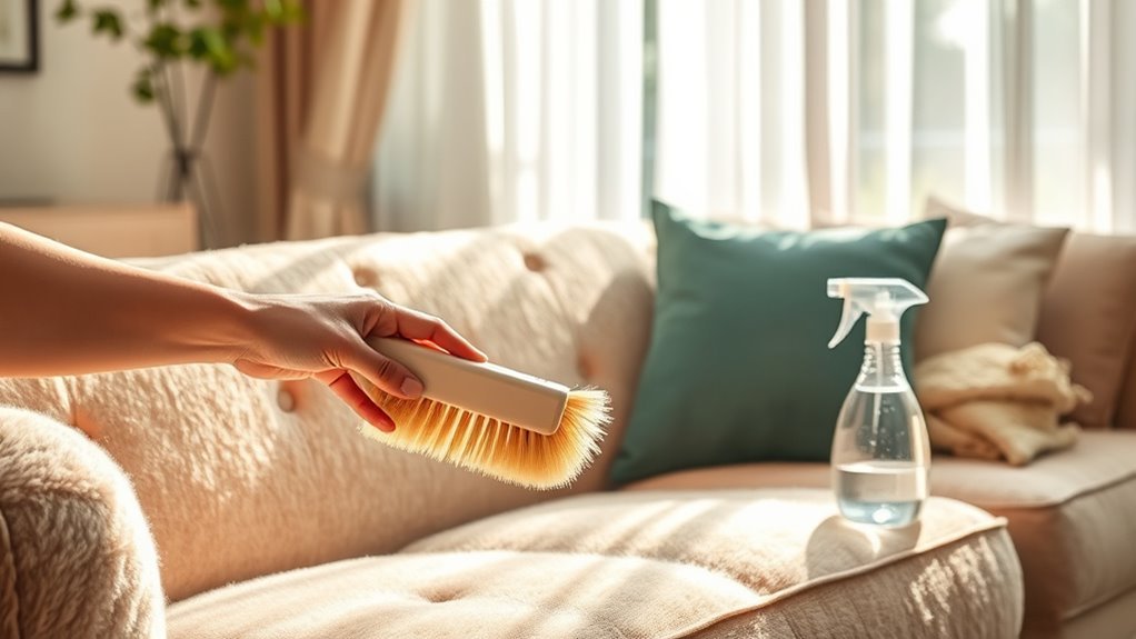 cleaning mohair upholstery tips
