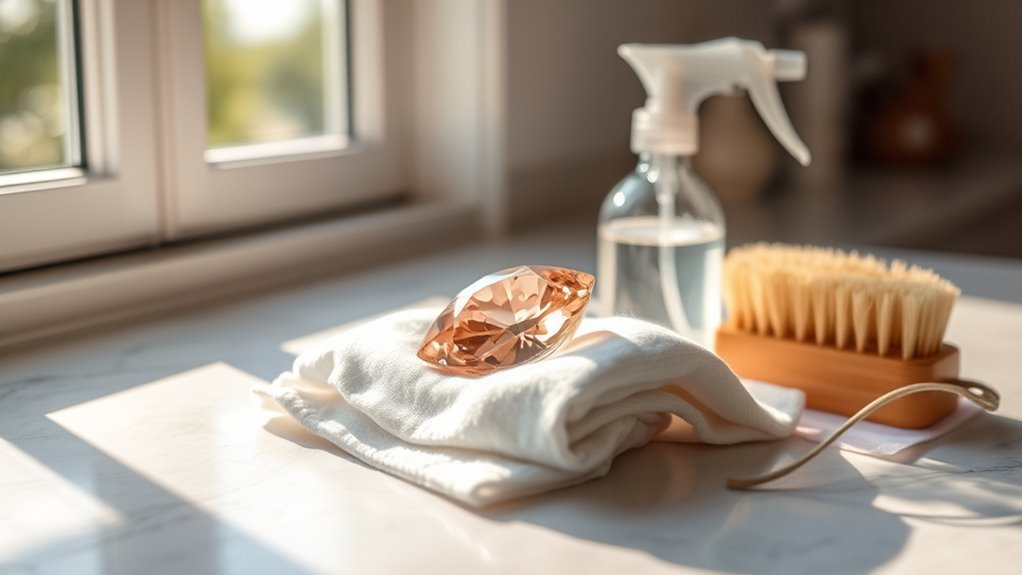 cleaning morganite gemstone properly