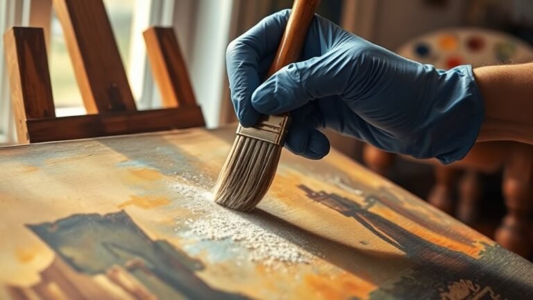 cleaning old oil paintings