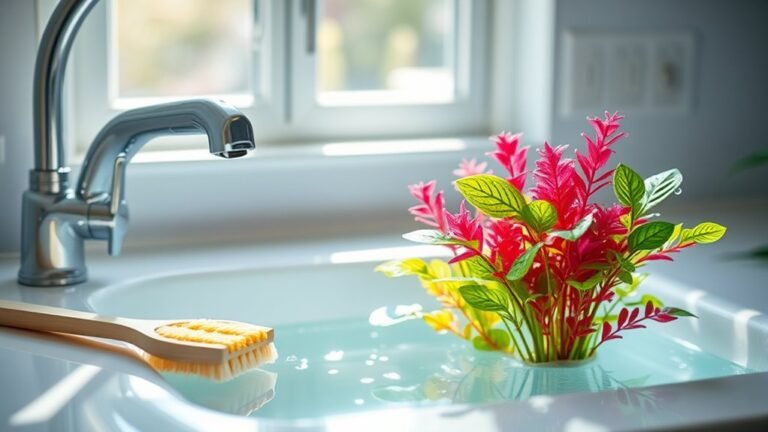 cleaning plastic aquarium plants