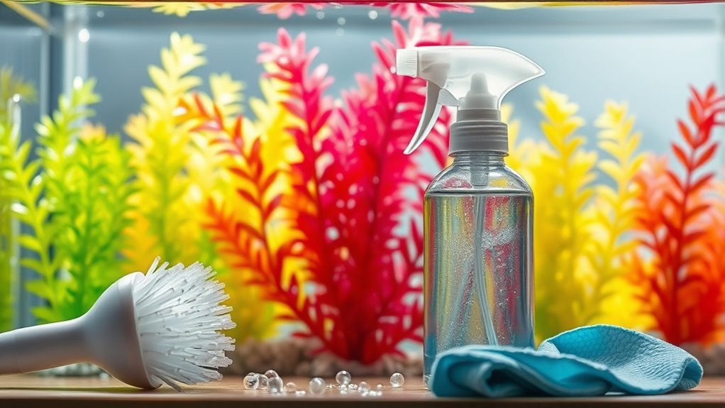 cleaning plastic aquarium plants