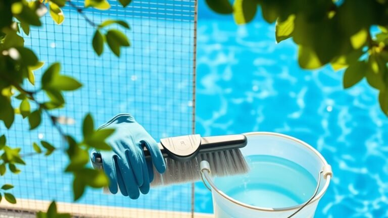 cleaning pool cage screens