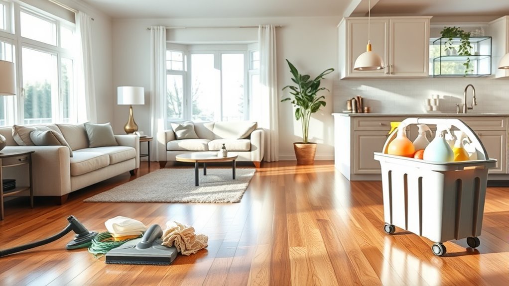 cleaning preparation and organization