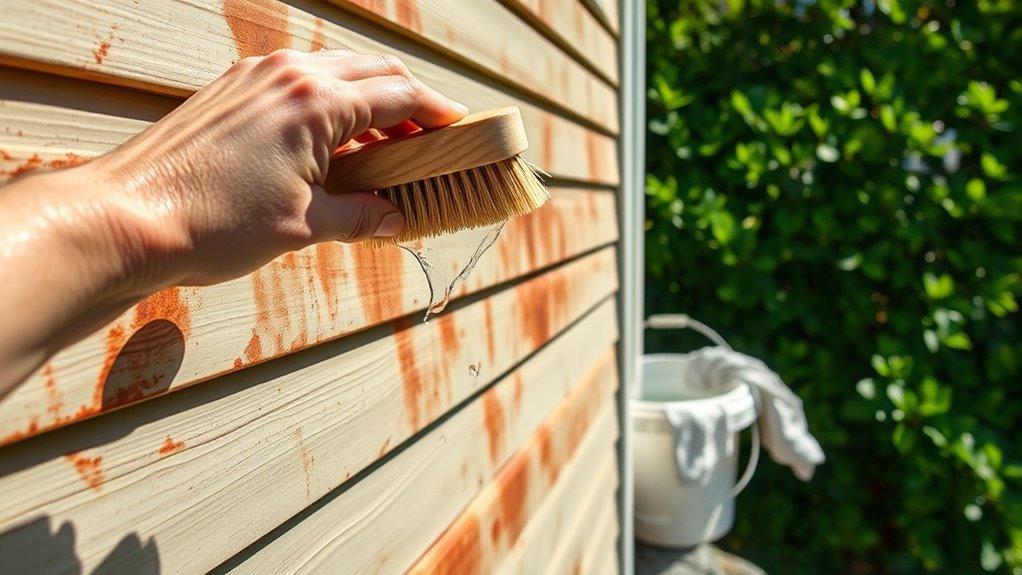 cleaning rust from vinyl
