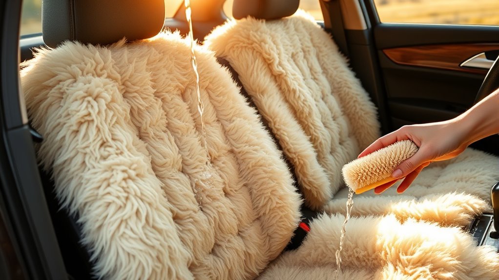 cleaning sheepskin seat covers