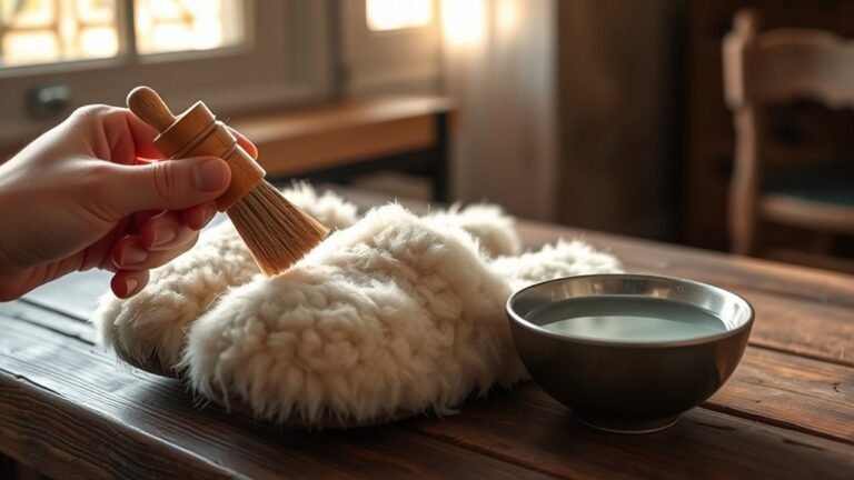 cleaning sheepskin slippers properly