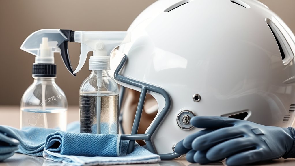 cleaning supplies for helmets