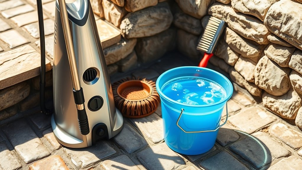 cleaning tools and chemicals
