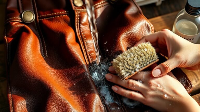 cleaning traditional leather shorts