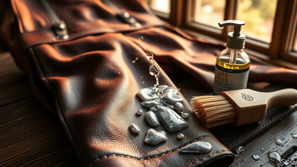 cleaning traditional leather shorts