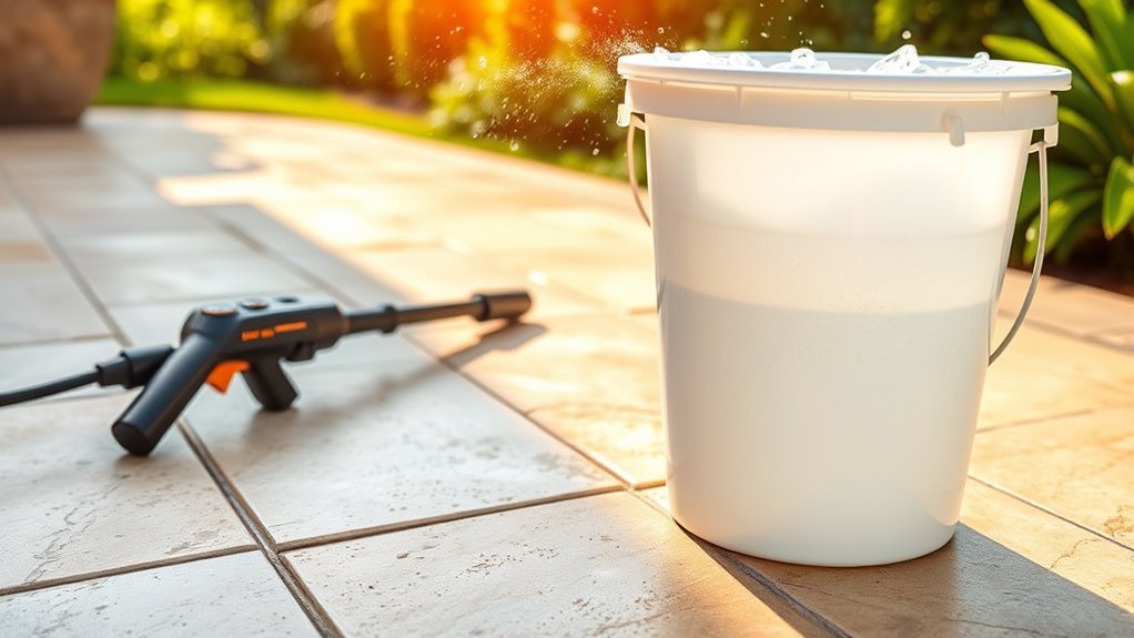 cleaning travertine pavers effectively
