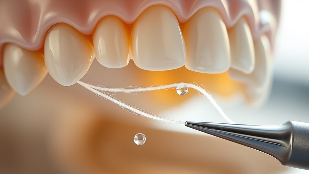 cleaning under dental bridge