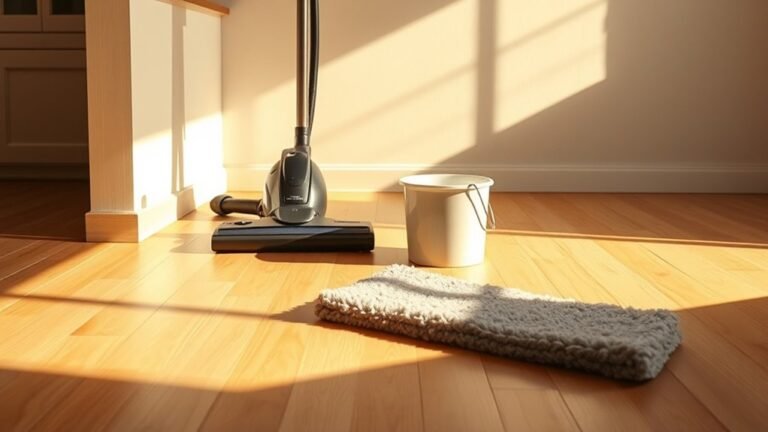 cleaning unfinished wood floors