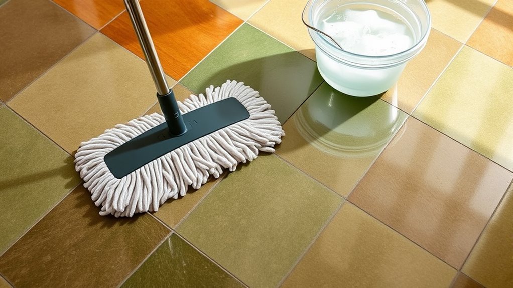 cleaning vct floor tiles