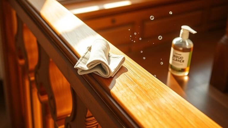 cleaning wooden handrails effectively
