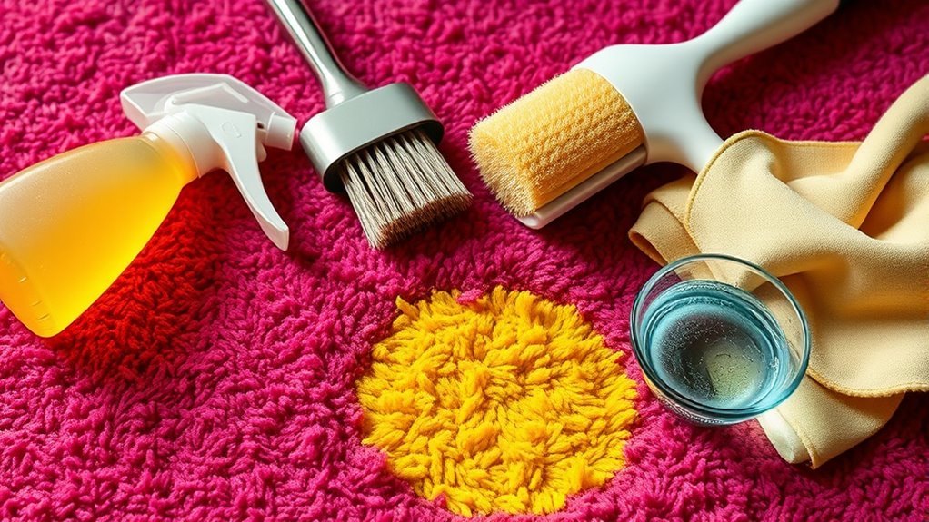 cleaning wool carpet urine
