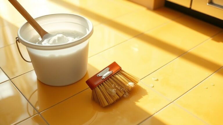 cleaning yellowed vinyl flooring