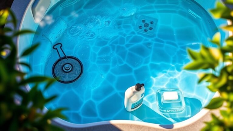 clear cloudy hot tub water