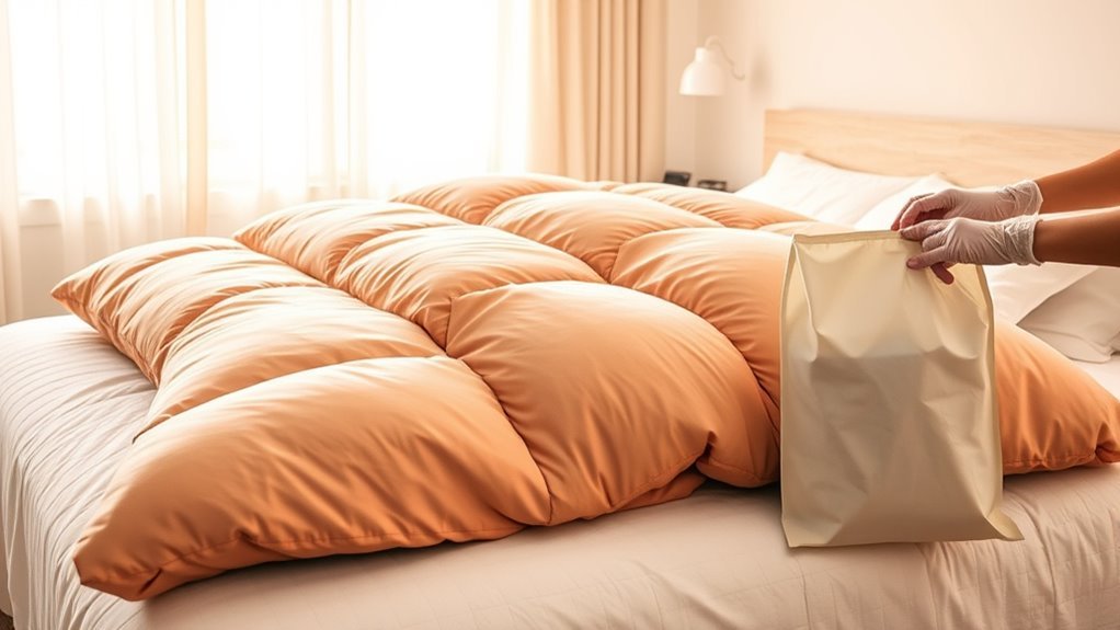 comforter cleaning safety tips