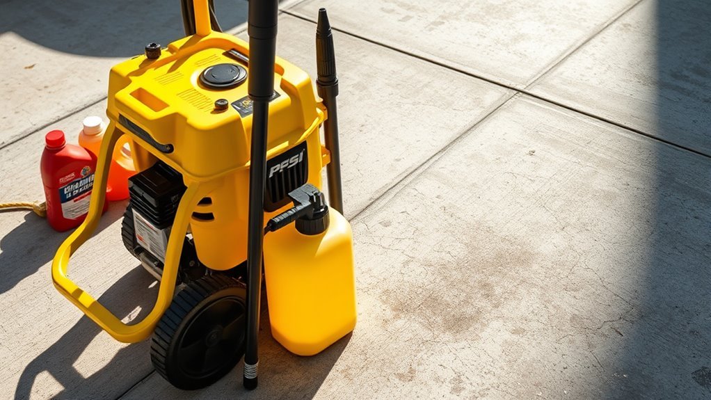 concrete cleaning tools needed