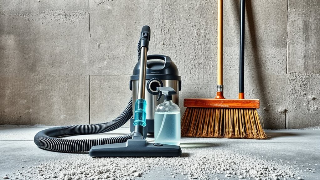 concrete dust cleanup essentials
