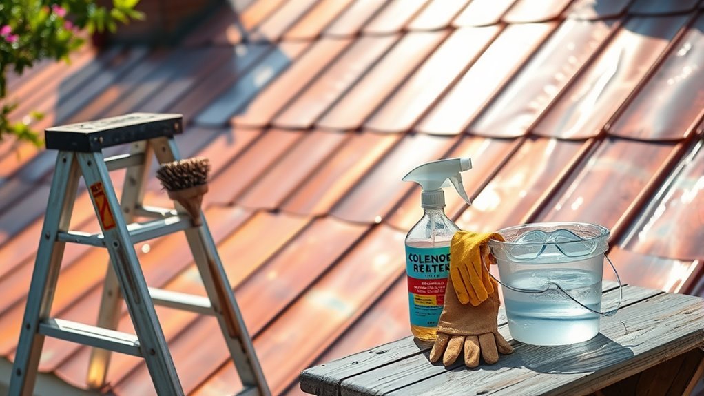 copper roof cleaning supplies