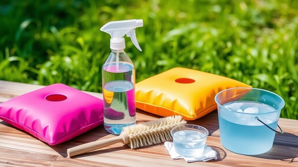 corn hole bag cleaning supplies